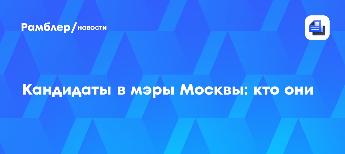 Кандидаты в мэры Москвы: кто они