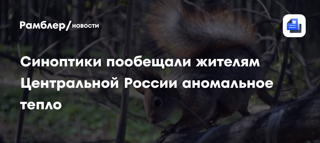 Синоптики пообещали жителям центральной россии аномальное тепло