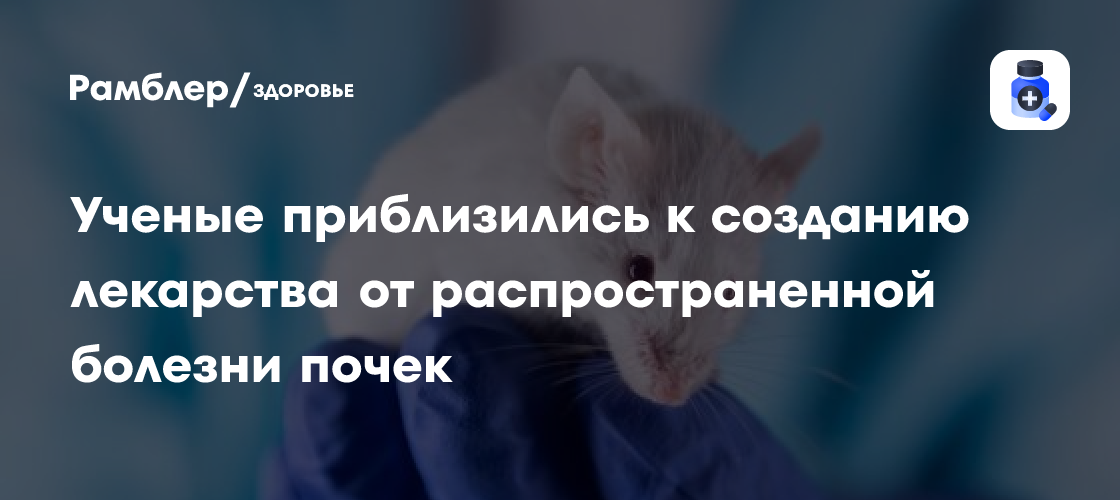 Ученые приблизились к созданию лекарства от распространенной болезни ...