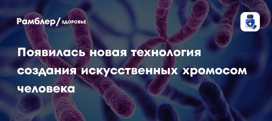 Появилась новая технология создания искусственных хромосом человека