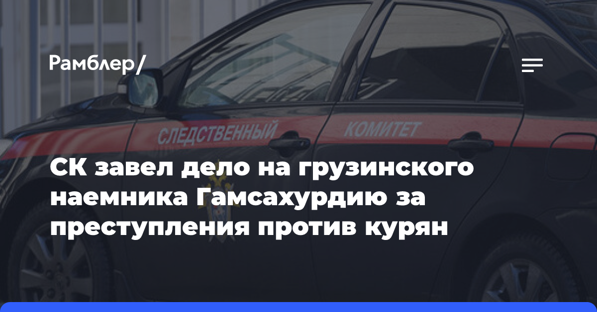 В отношении вторгшегося в Курскую область грузинского наемника завели дело