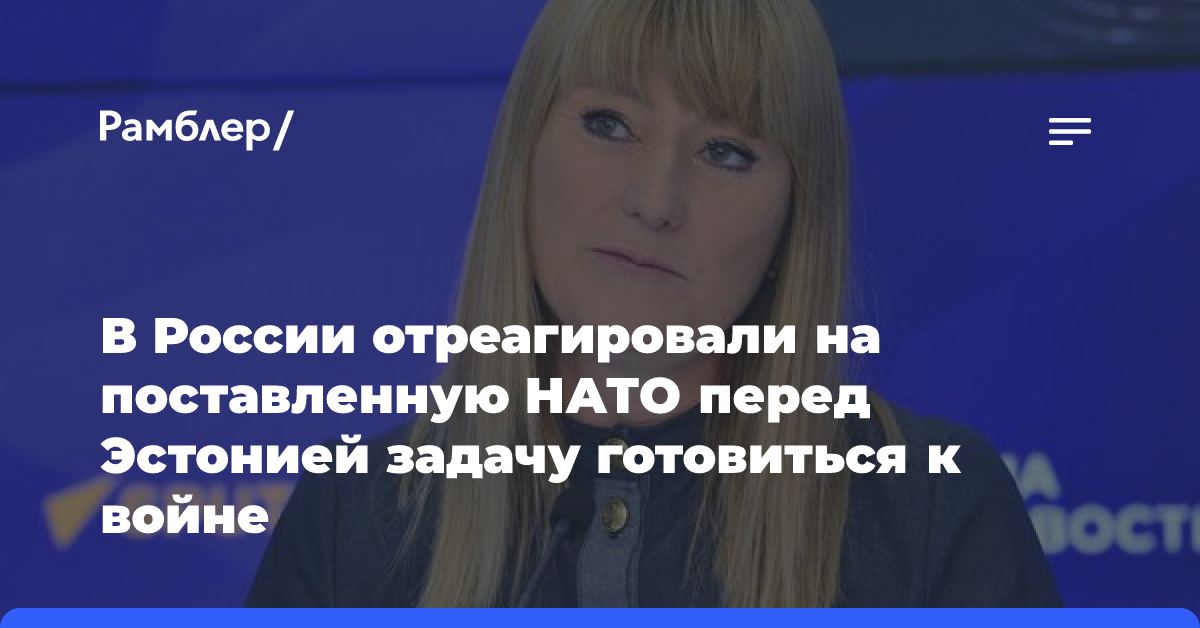 Глава Генштаба Эстонии рассказал о поставленной НАТО задаче