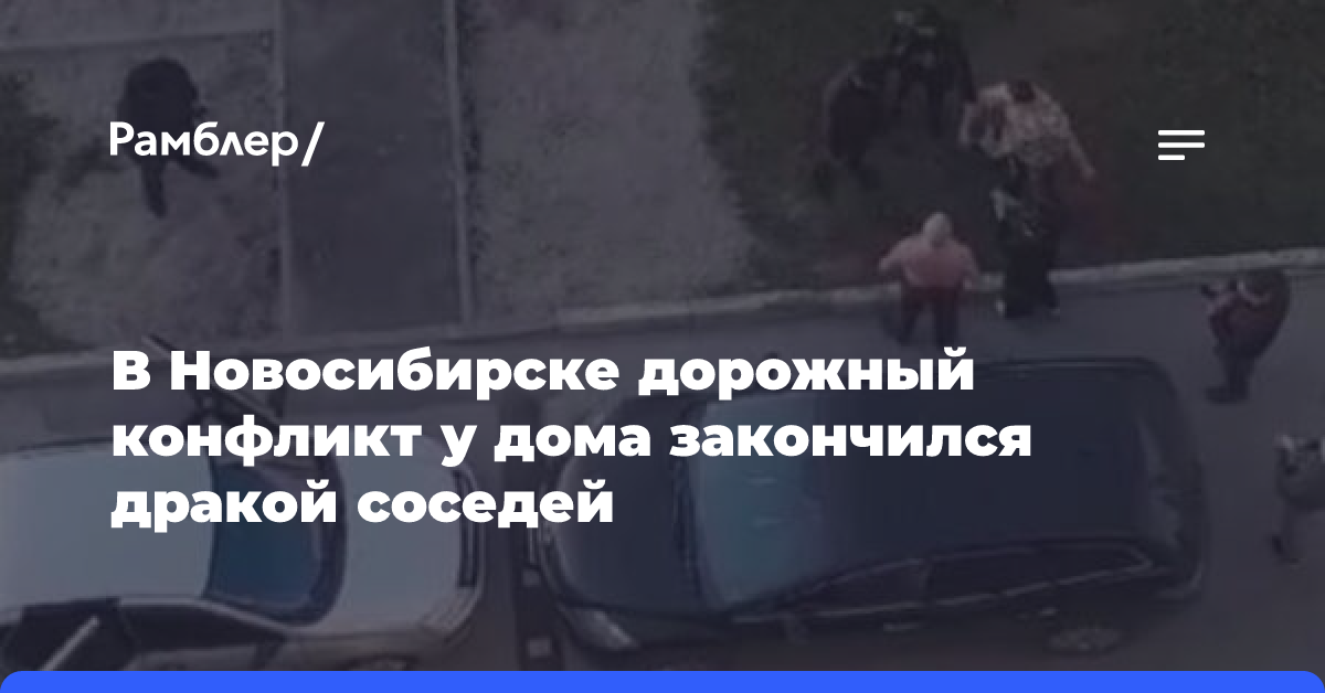 В Новосибирске дорожный конфликт у дома закончился дракой соседей