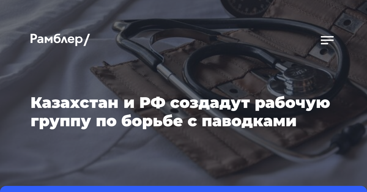 Казахстан и РФ создадут рабочую группу по борьбе с паводками