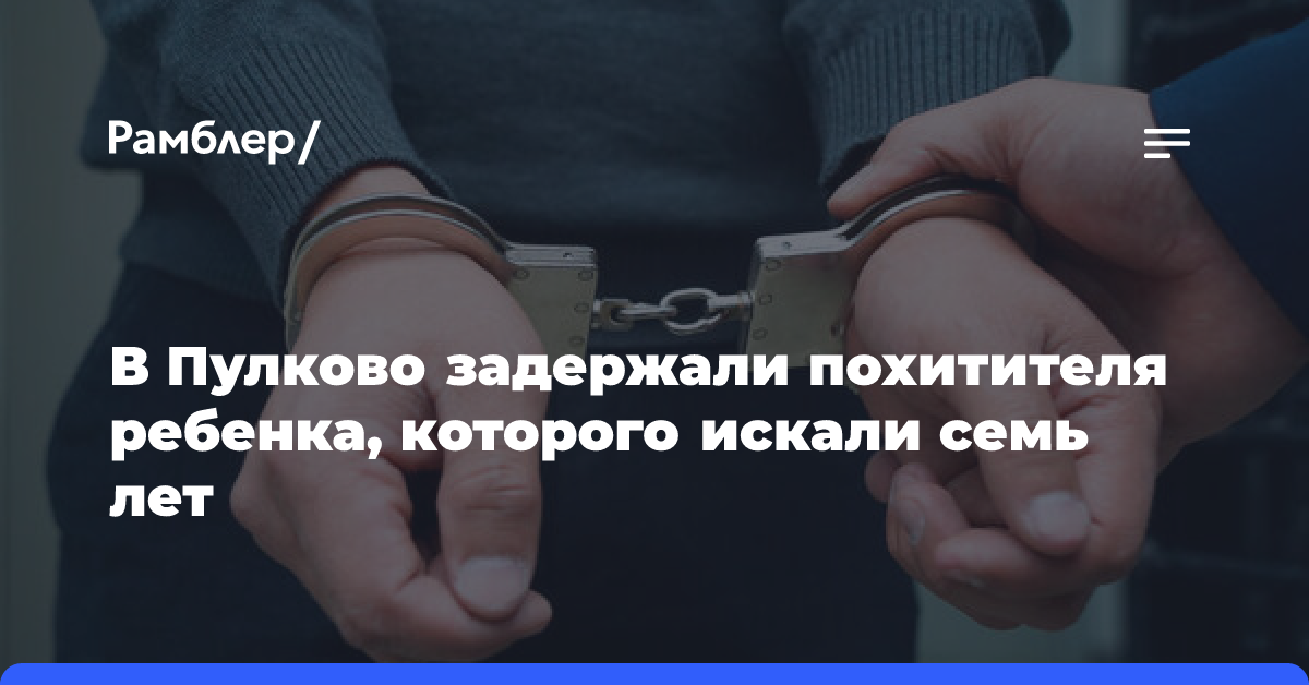 В Пулково задержали похитителя ребенка, которого разыскивали семь лет