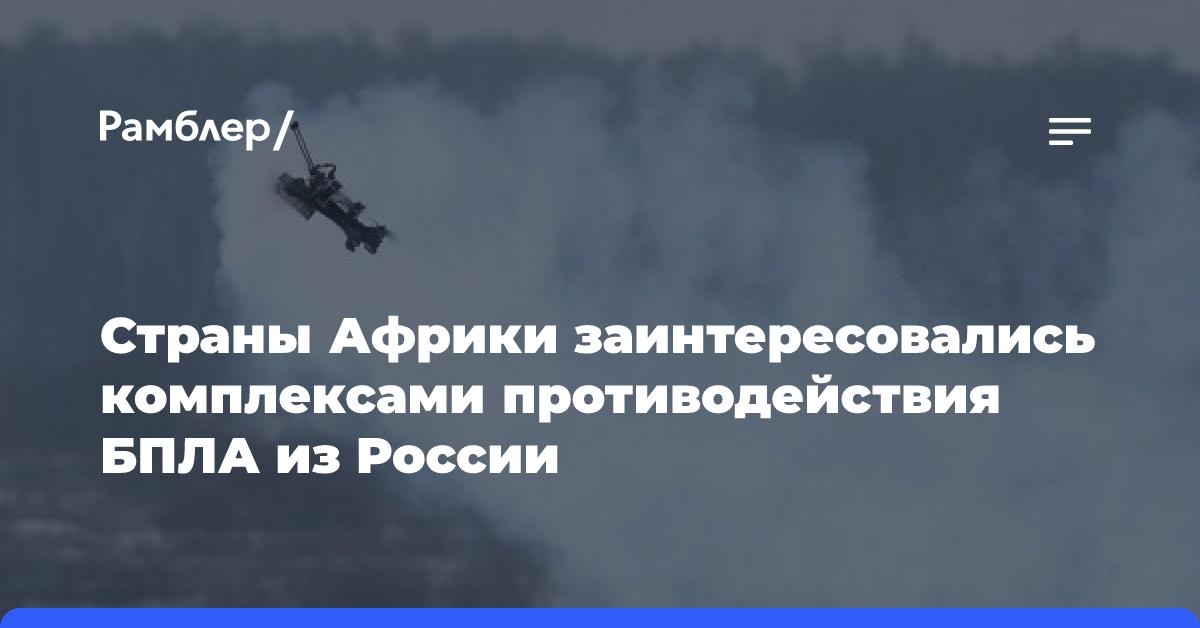 Страны Африки заинтересовались комплексами противодействия БПЛА из России