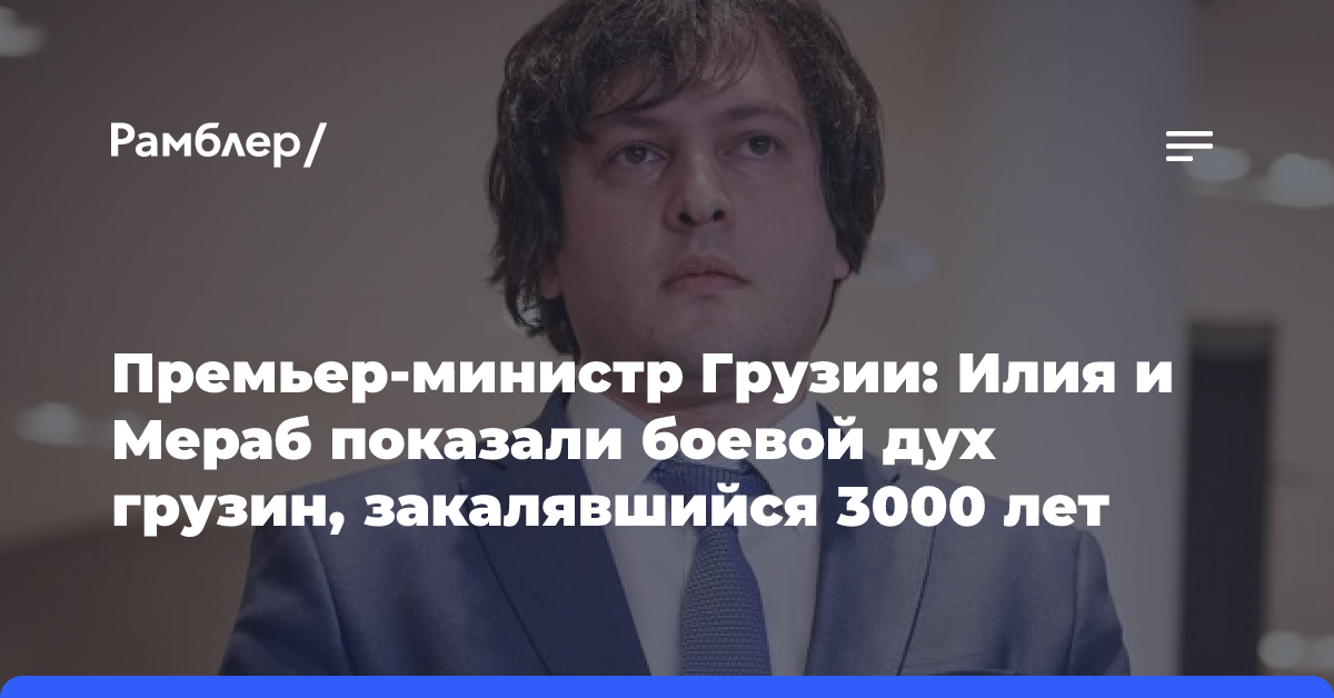 Премьер-министр Грузии встретился с Мерабом Двалишвили