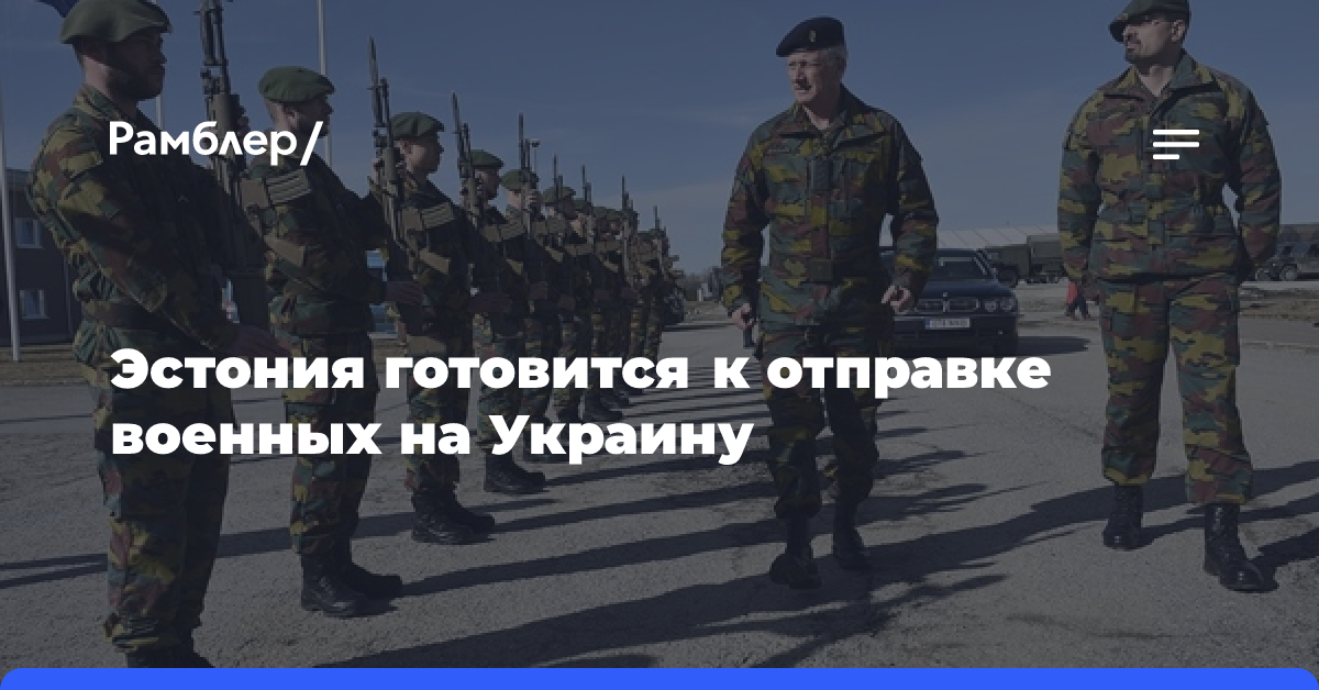 Эстония готовится к отправке военных на Украину