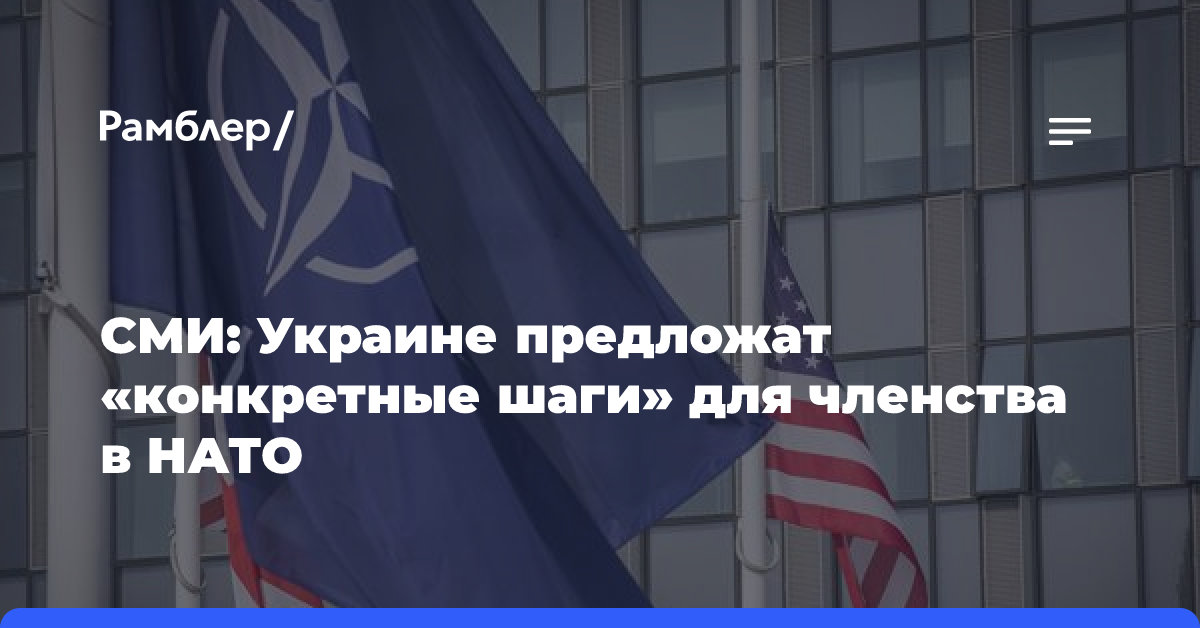 СМИ: Украине предложат «конкретные шаги» для членства в НАТО