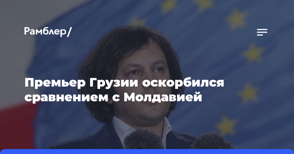 Премьер Грузии оскорбился сравнением с Молдавией