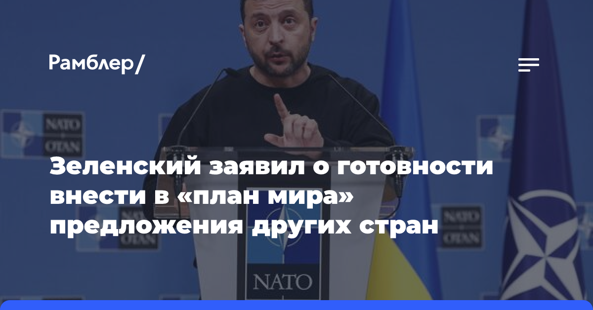 Украина готова включать в «план мира» предложения Китая, Индии и ЮАР