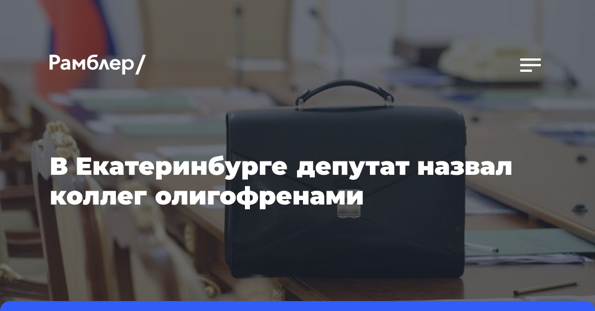 В Екатеринбурге депутат назвал коллег олигофренами из-за дворовой программы