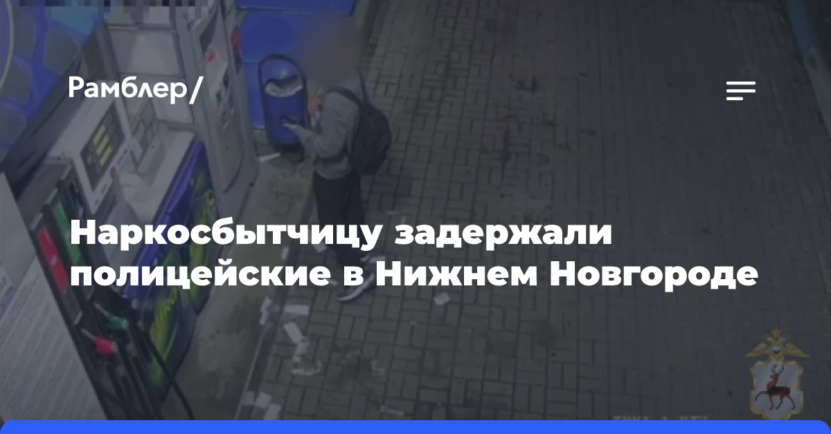 Наркосбытчицу задержали полицейские в Нижнем Новгороде