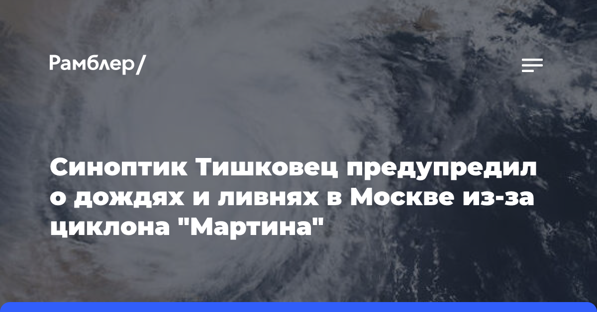 Синоптик сообщил об интенсивных дождях и мокром снеге в ноябре в Москве