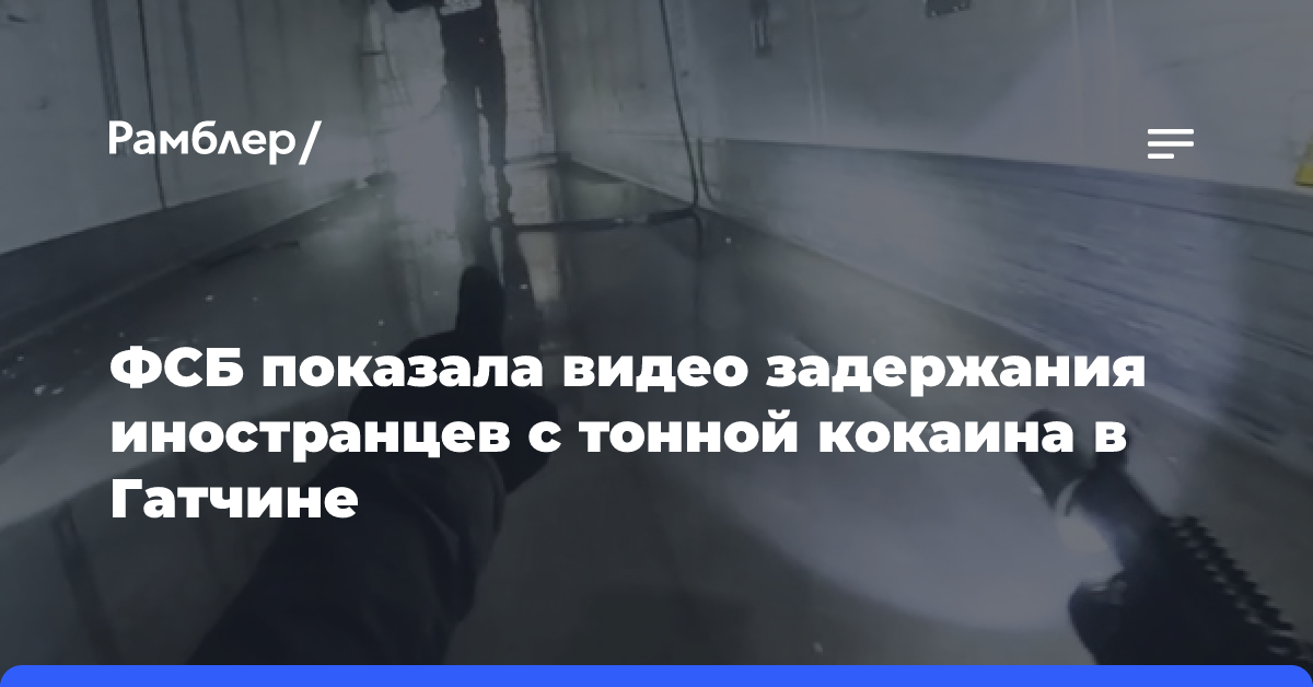 За контрабанду тонны кокаина ФСБ задержала международную группировку