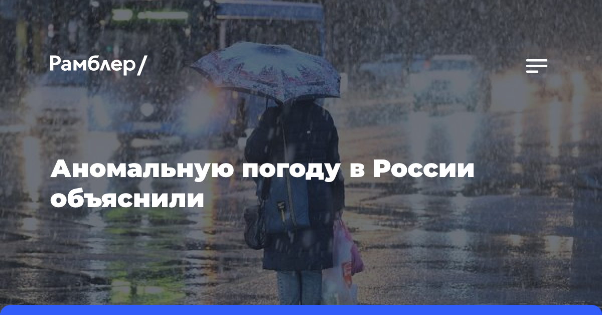 Аномальную погоду в России объяснили