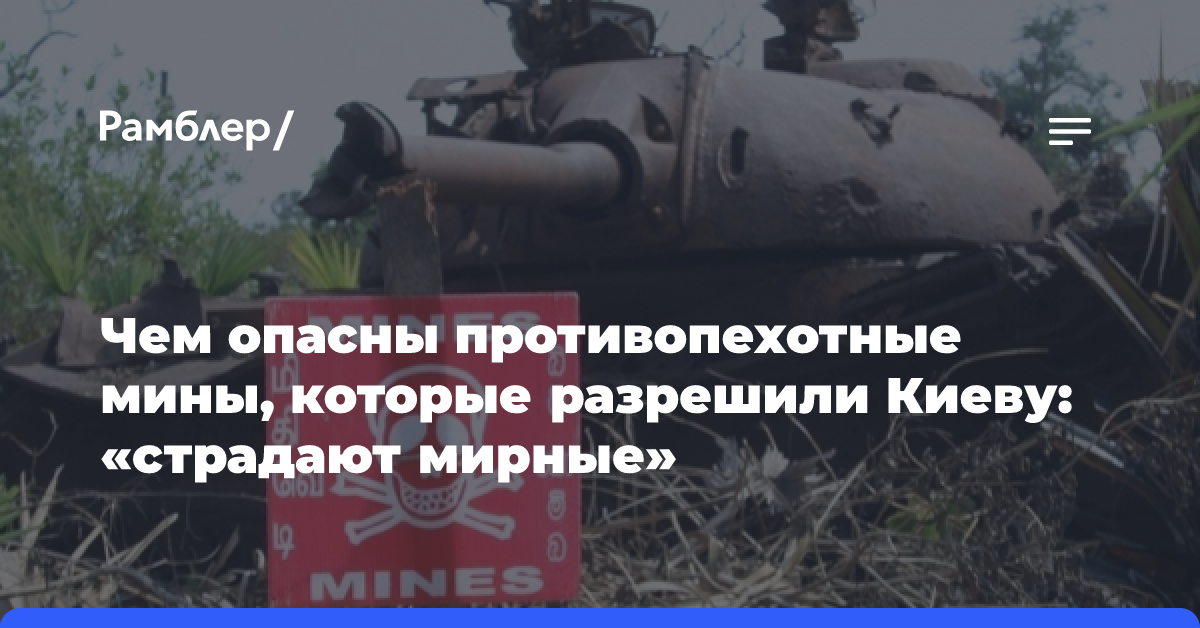 Чем опасны противопехотные мины, которые разрешили Киеву: «страдают мирные»