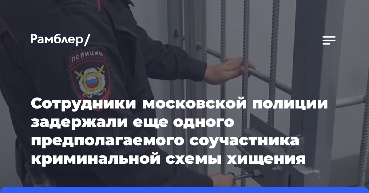 Сотрудники московской полиции задержали еще одного предполагаемого соучастника криминальной схемы хищения денежных средств у известной певицы