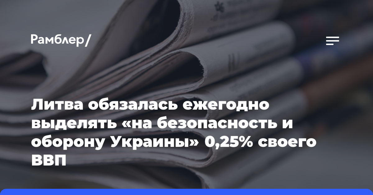 Потратили уже более 705 миллионов евро: Вильнюс продолжает помогать Киеву