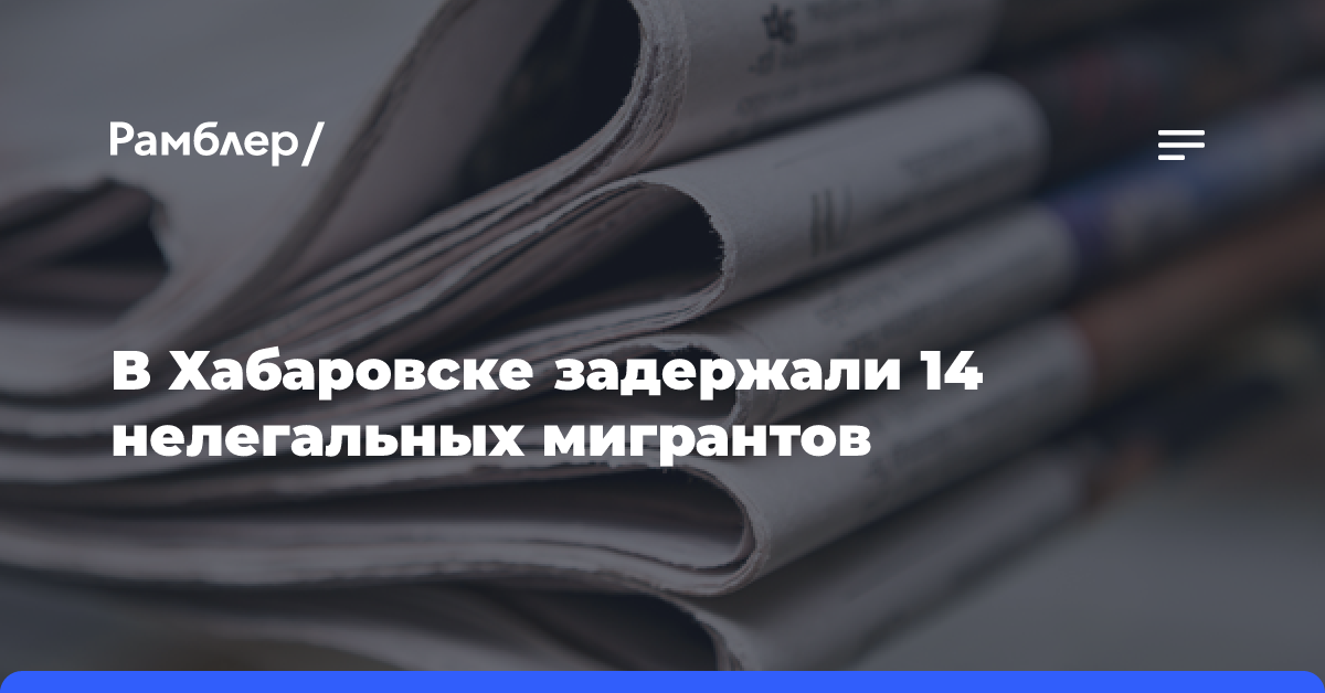 В Хабаровске задержали 14 нелегальных мигрантов