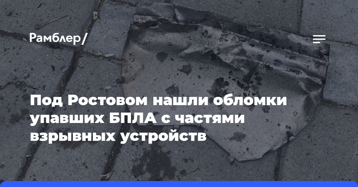 Слюсарь: ПВО подавила и сбила 30 БПЛА в Ростовской области