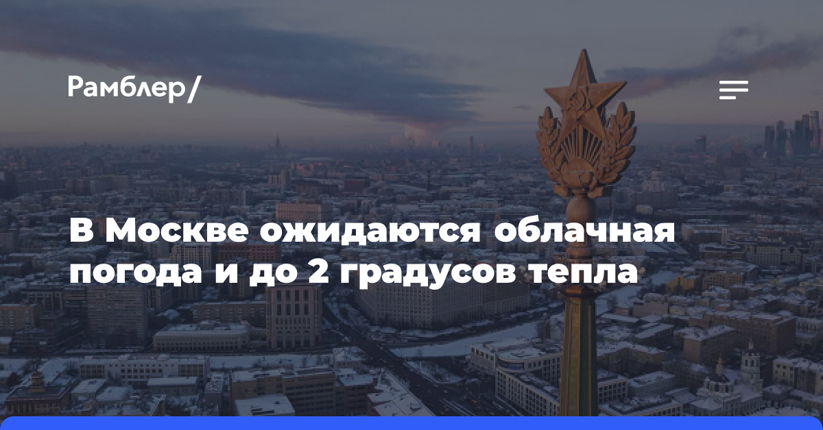 Мокрый снег пройдет в Москве