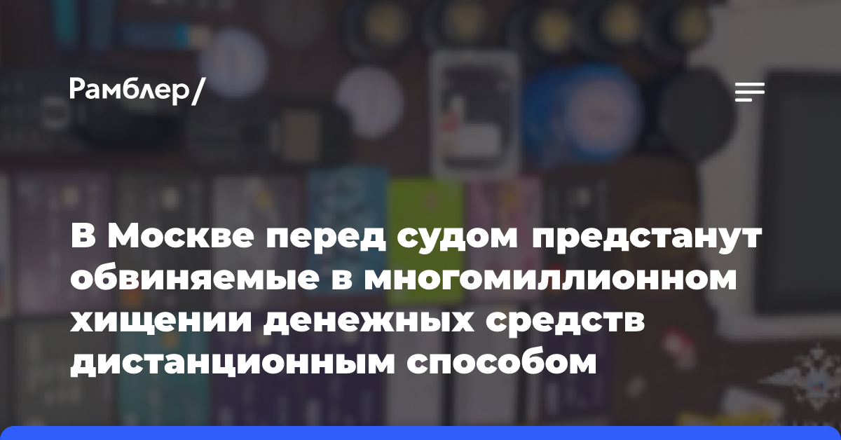 Ирина Волк: В Москве перед судом предстанут обвиняемые в многомиллионном хищении денежных средств дистанционным способом