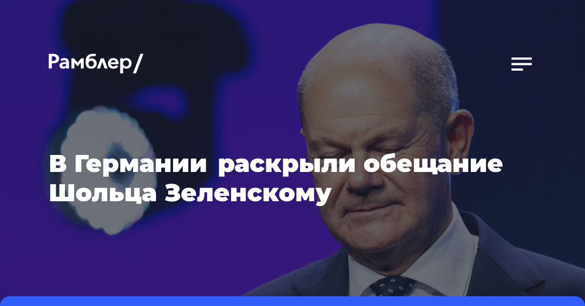 Кабмин ФРГ: Шольц пообещал Зеленскому продолжить военную поддержку