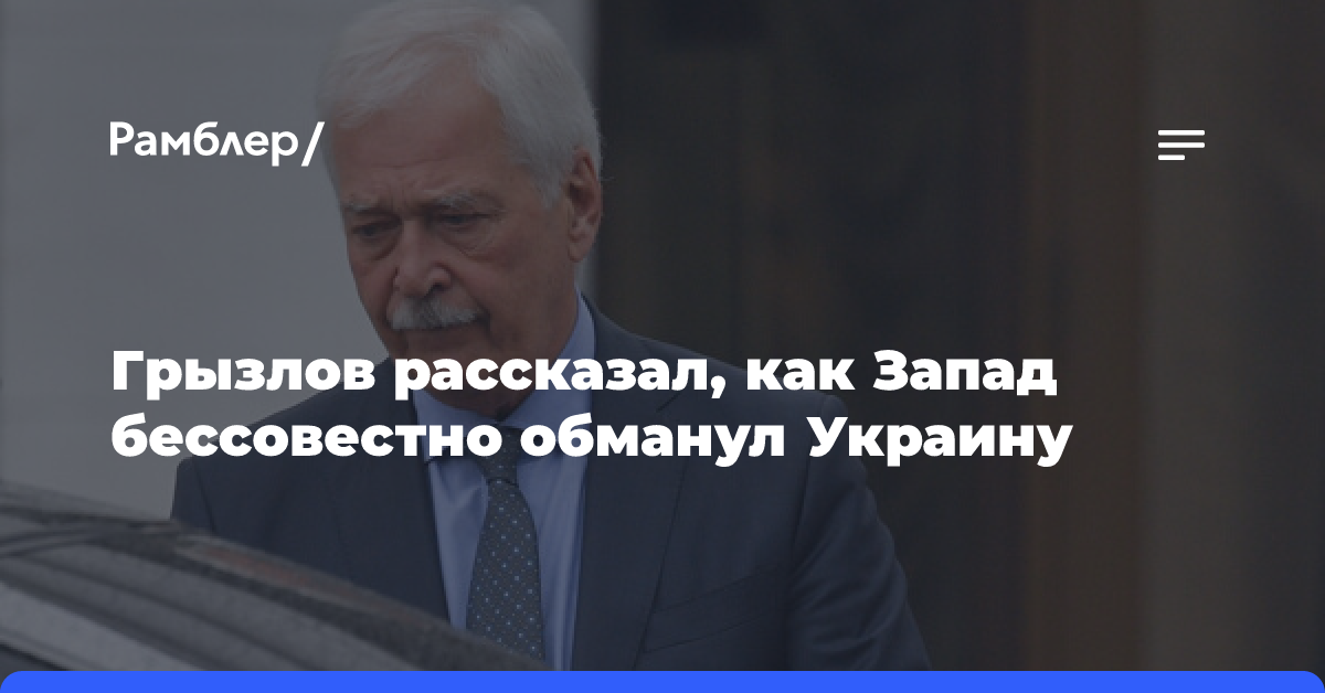 Грызлов назвал заманивание Украины в ЕС самым бессовестным обманом в истории