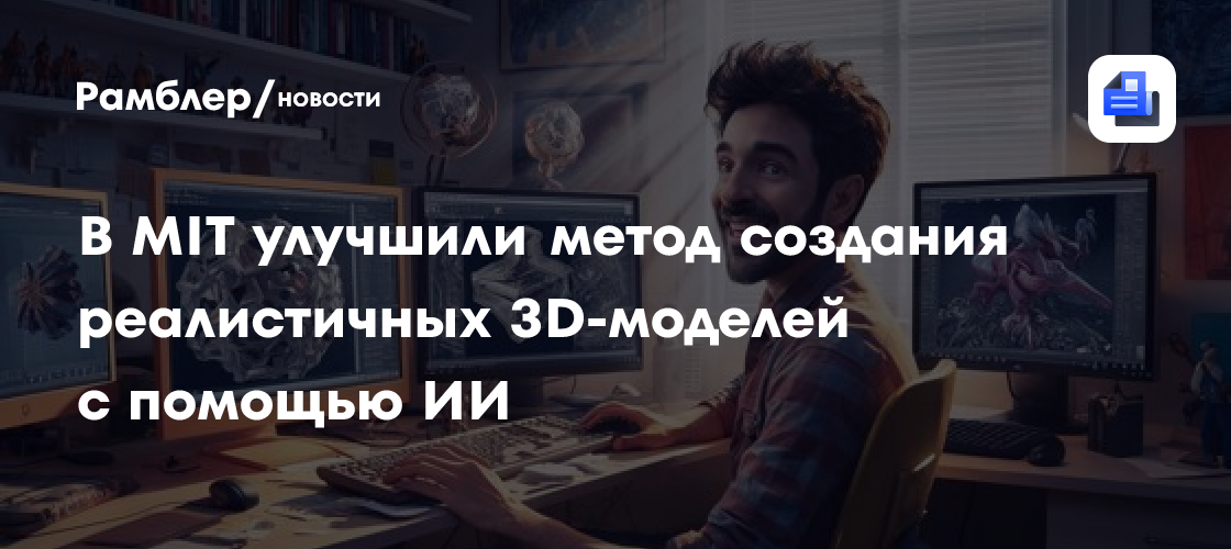 Революция в 3D-моделировании: ученые MIT представили новый метод создания реалистичных моделей с помощью ИИ