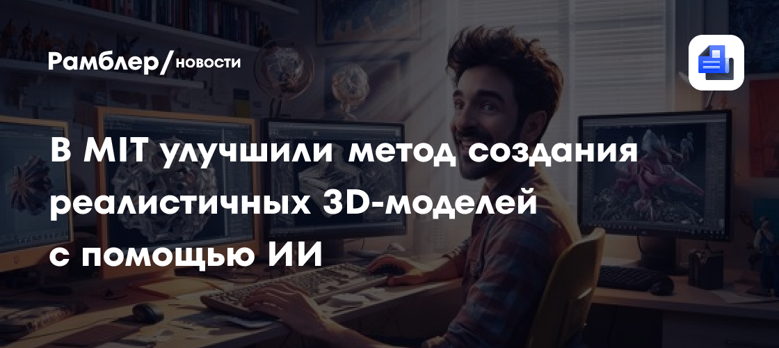 В MIT улучшили метод создания реалистичных 3D-моделей с помощью ИИ