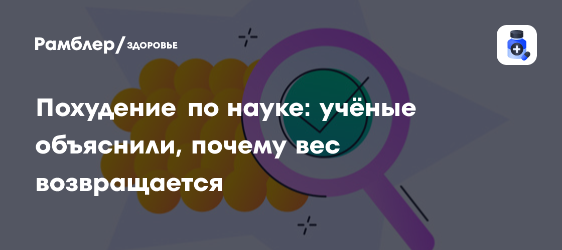 Почему вес возвращается после похудения: учёные раскрыли секрет