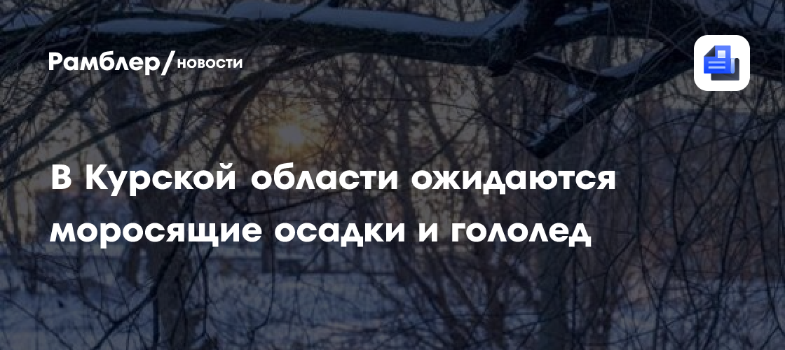 В Курской области 19 января ожидается до 4 градусов тепла