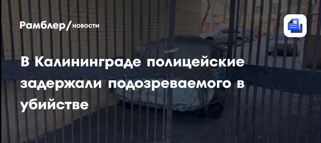 В Калининграде задержали подозреваемого в убийстве 18-летнего парня, изрезанное тело которого нашли в ванной