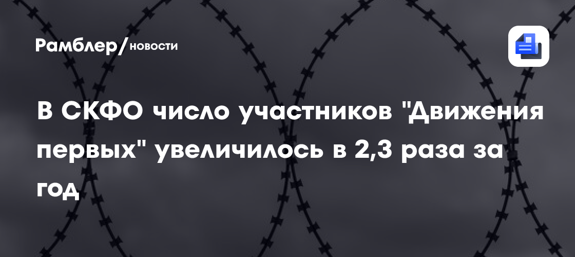 В СКФО число участников «Движения первых» увеличилось в 2,3 раза за год