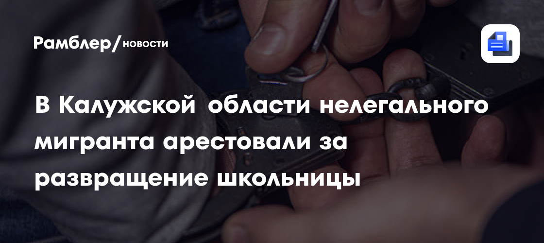 В Калужской области нелегального мигранта арестовали за развращение школьницы