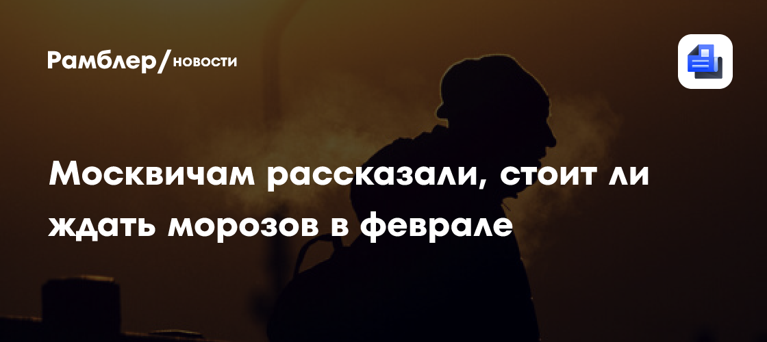 Синоптик Цыганков: в конце января в Москву снова придет потепление