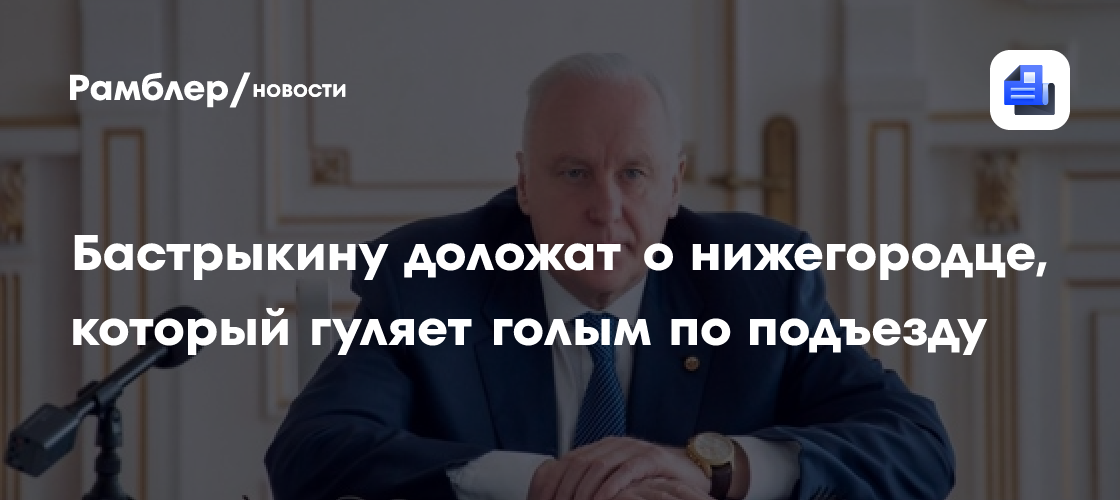 Глава СК Бастрыкин поручил проверить жалобы нижегородцев на «буйного» соседа