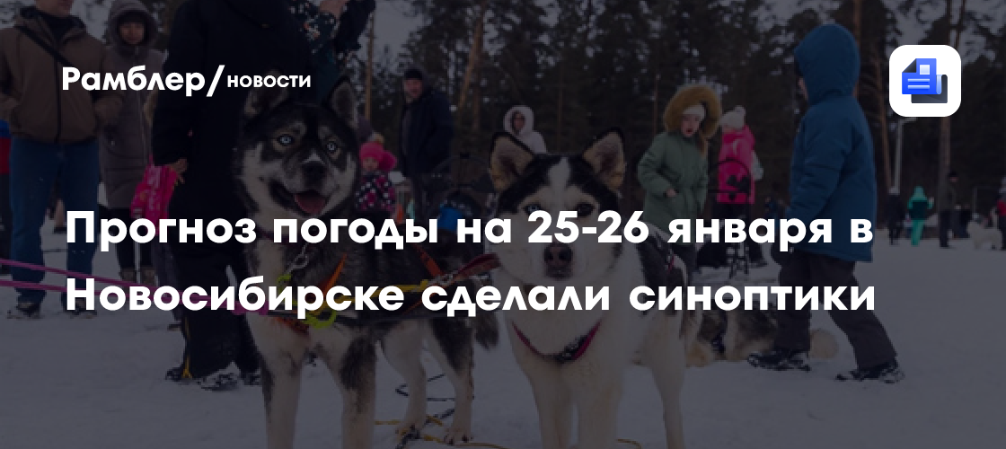 Прогноз погоды на 25-26 января в Новосибирске сделали синоптики