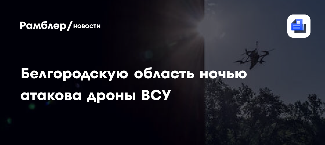 В Белгородской области при атаке БПЛА повреждена линия газо— и электроснабжения