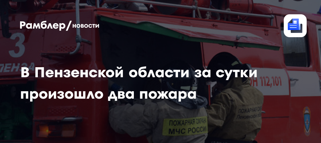 При пожаре в Старой Каменке погиб мужчина