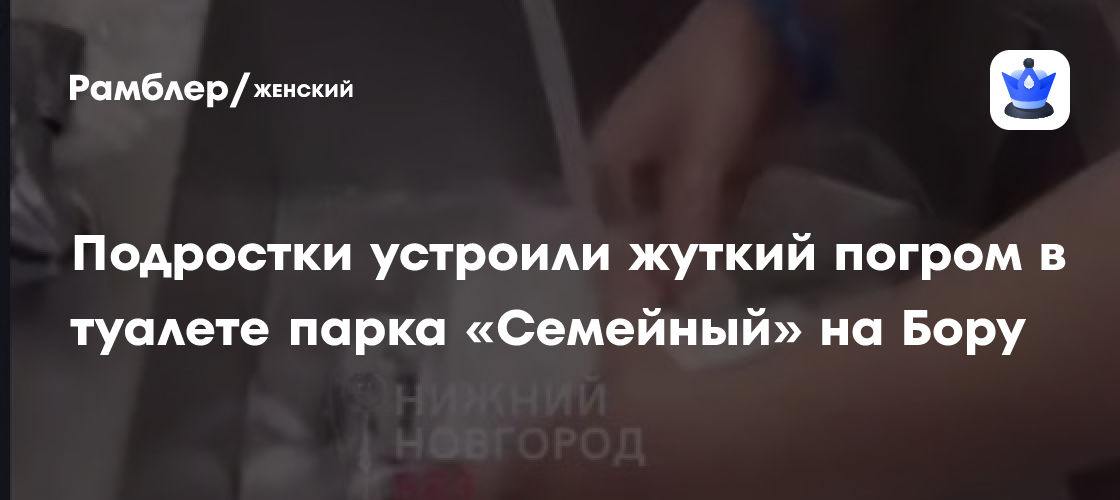 Вандалы-подростки разгромили туалет в парке «Семейный» в Бору: шокирующее видео в сети
