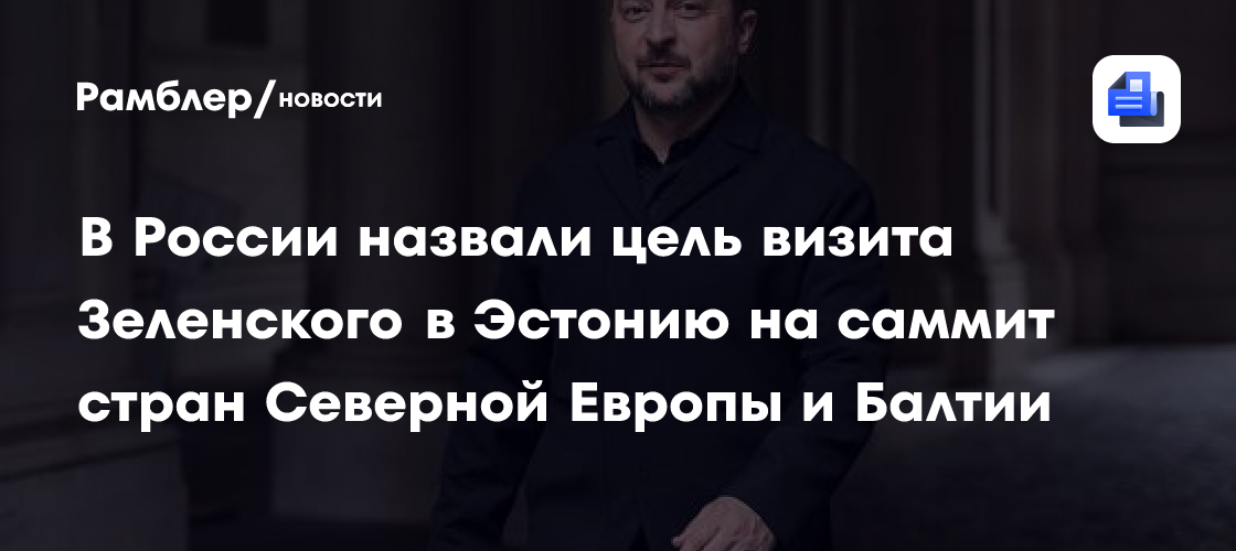 Граничащая с Россией страна приняла Зеленского