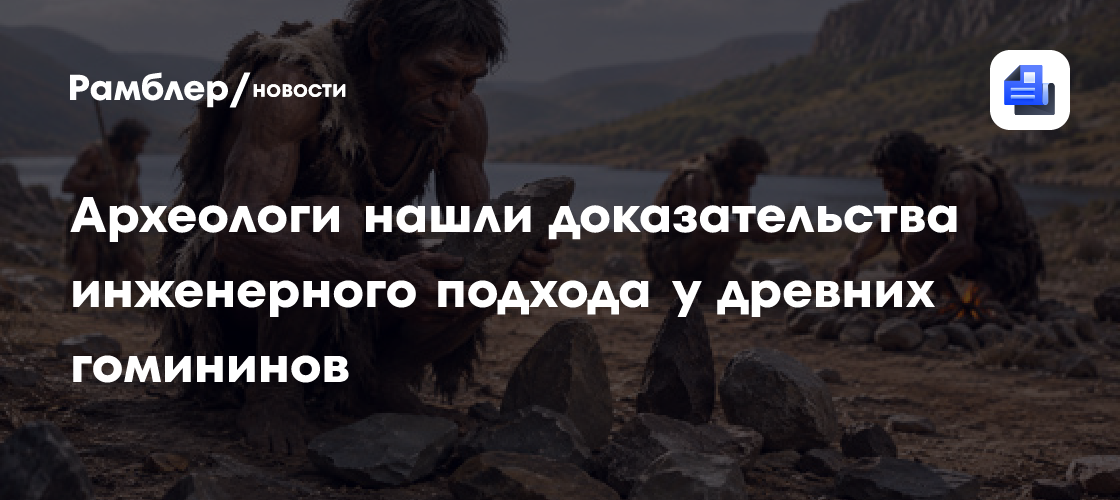Археологи нашли доказательства инженерного подхода у древних гомининов