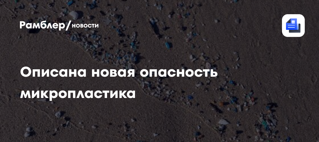 "Старый" микропластик работает как "губка" для токсинов