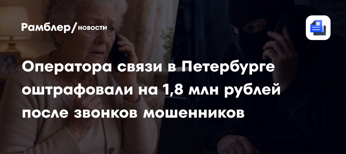 Оператора связи в Петербурге оштрафовали на 1,8 млн рублей после звонков мошенников