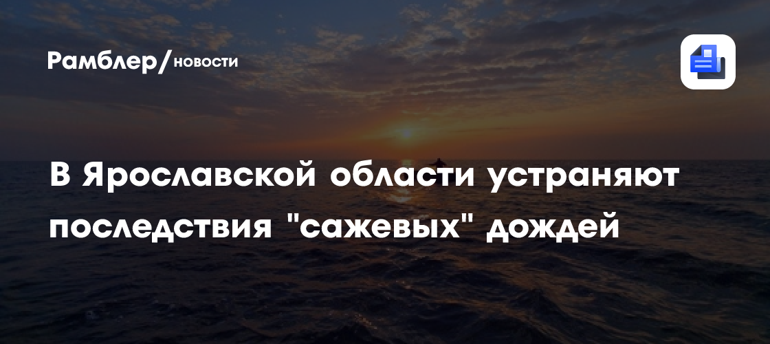 В Ярославской области устраняют последствия "сажевых" дождей