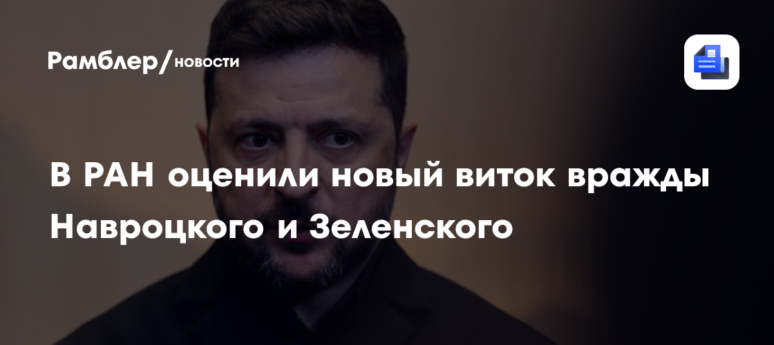 В РАН оценили новый виток вражды Навроцкого и Зеленского