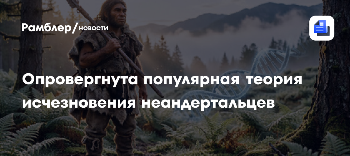 Геномы неандертальцев опровергли популярную теорию их исчезновения