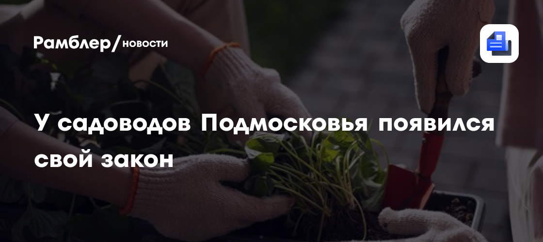 У садоводов Подмосковья появился свой закон